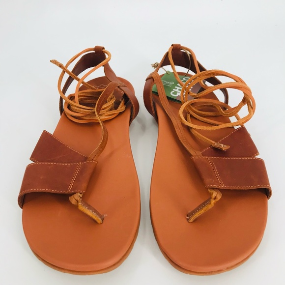 Chaco Maple Sage Leather Gladiator Sandal Women Size 11 - Picture 4 of 4